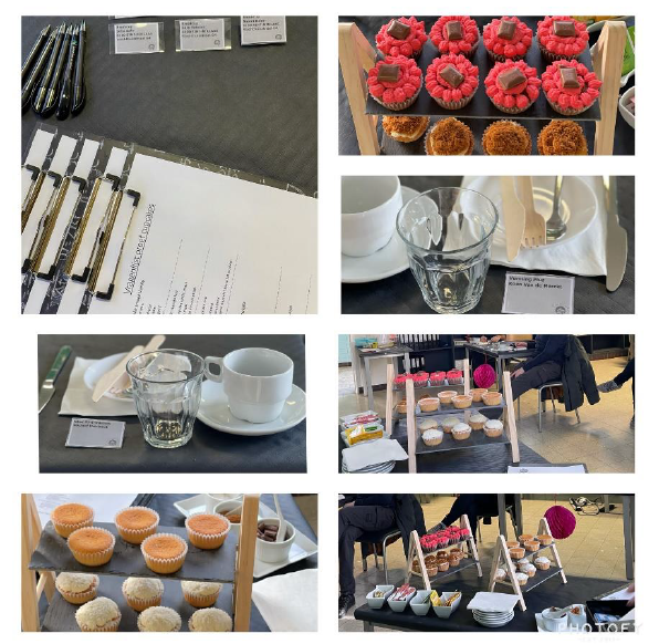 array of food