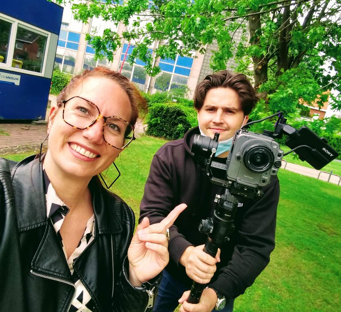 People filming