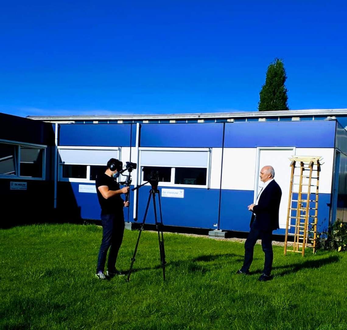 People filming